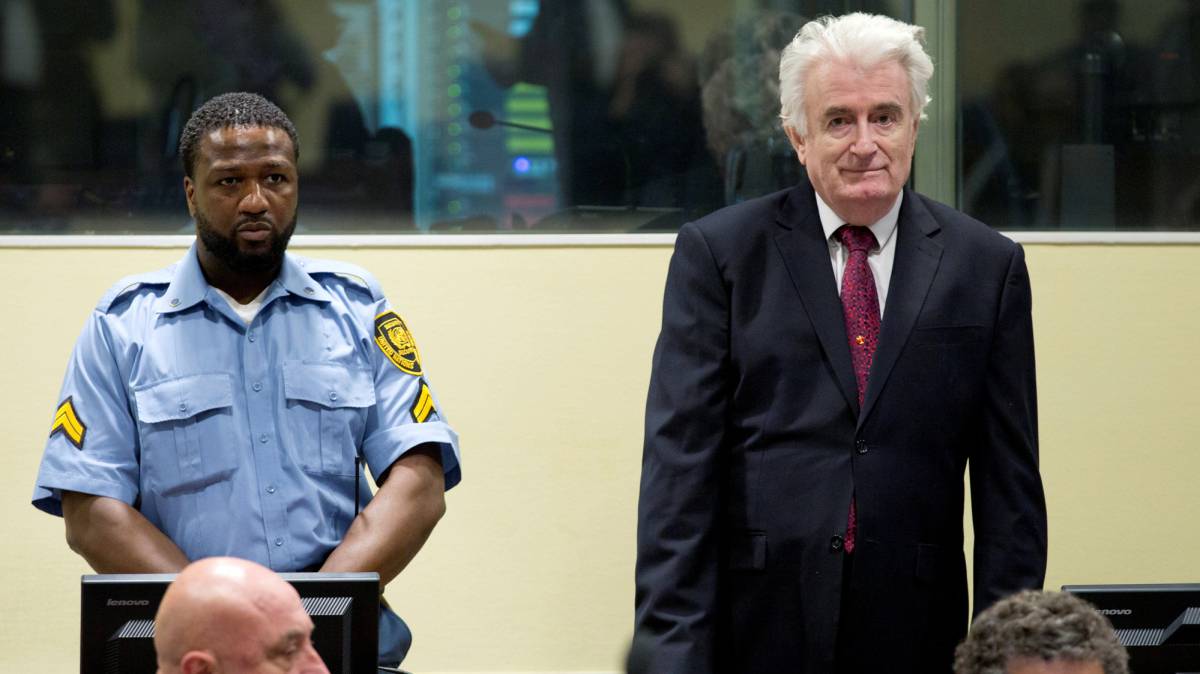 Radovan Karadzic, este miércoles en La Haya.