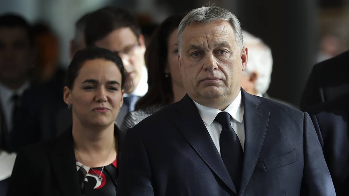 Orbán, este martes, en Bruselas.