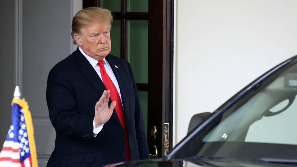 Donald Trump, este lunes en Washington.