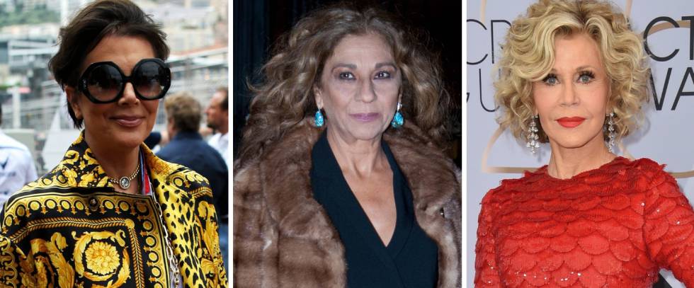 Kris Jenner, Lolita Flores y Jane Fonda.