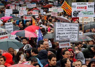 La manifestación ‘la España vaciada’, en imágenes