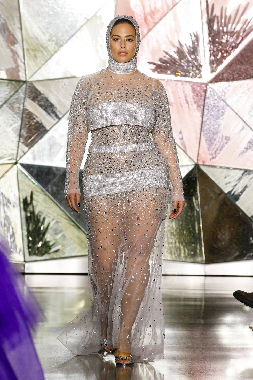 La modelo Ashley Graham, en el desfile de otoño-invierno de Christian Siriano en Nueva York el pasado febrero.