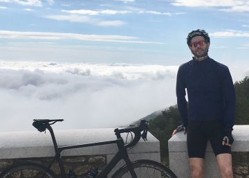 The author on one of his bike rides.