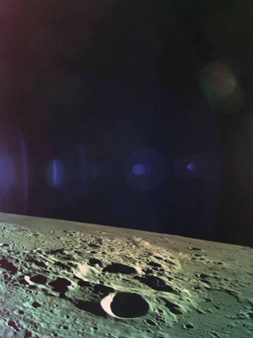 La superficie de la luna fotografiada por la sonda 'Bersheet'