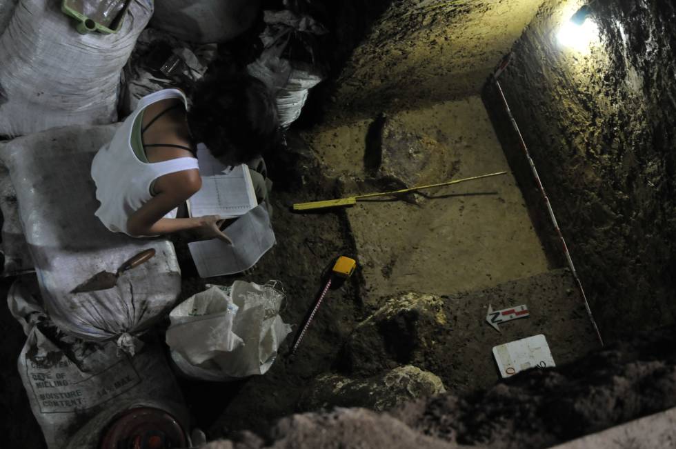 Excavations in Callao Cave (Philippines) where & # 39; H. luzonensis & # 39 ;.