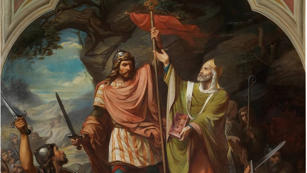 'Don Pelayo en Covadonga', de Luis de Madrazo.