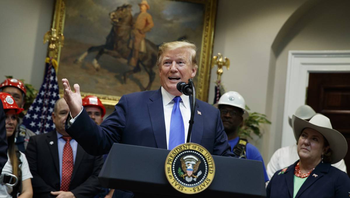 Donald Trump, este viernes en la Casa Blanca.