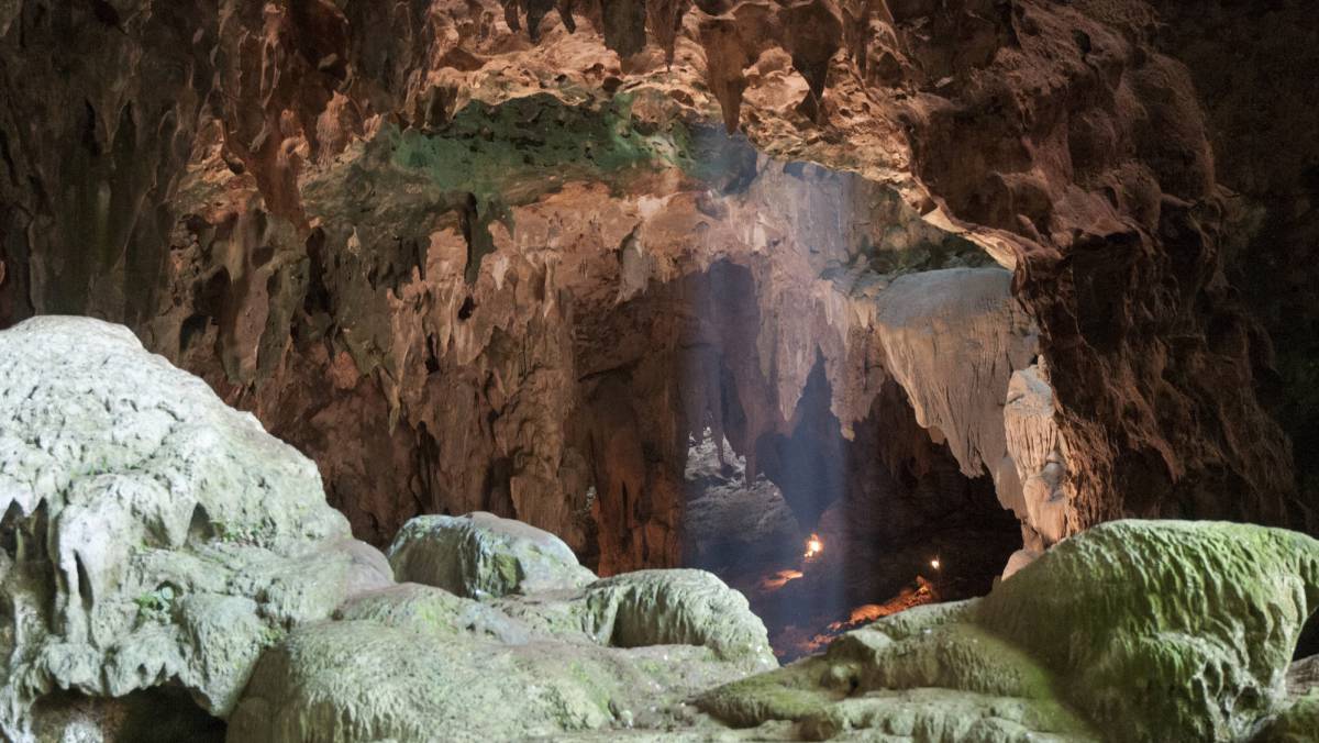La cueva donde se hallaron los fósiles.