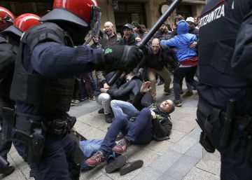Tensión en Errenteria tras el acto Ciudadanos