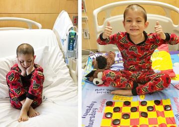 Un padre convierte las sábanas de los hospitales en un tablero de juegos interactivo para los niños ingresados