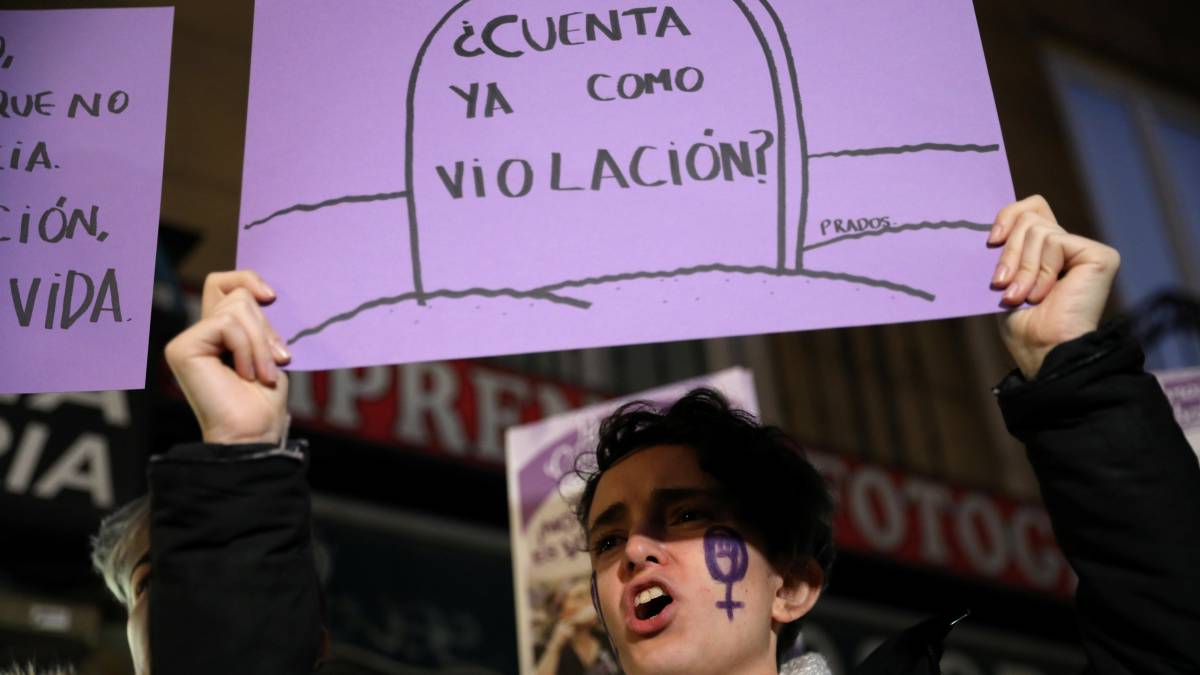 Manifestación contra la sentencia de La Manada.