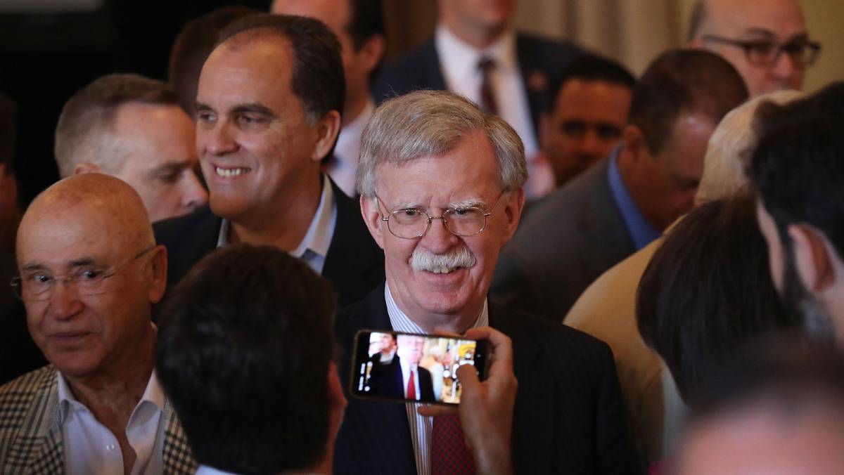 Bolton, asesor de Seguridad Nacional de Trump.