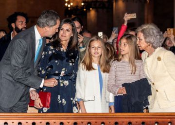 La familia real regresa un año después al escenario de la discordia sin don Juan Carlos
