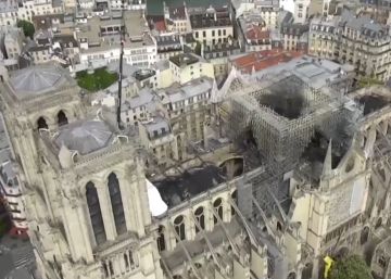 Notre Dame desde el cielo
