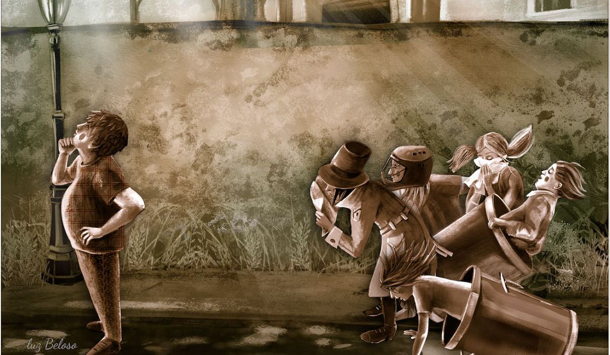 " A casa do paralelo 54 ", de la escritora Iría Collazo López , publicado por Galaxia. Ilustración cedida por