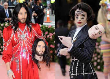 Jared Leto (con dos cabezas) y Ezra Miller (con siete ojos) entusiasman (y espantan) en la gala Met