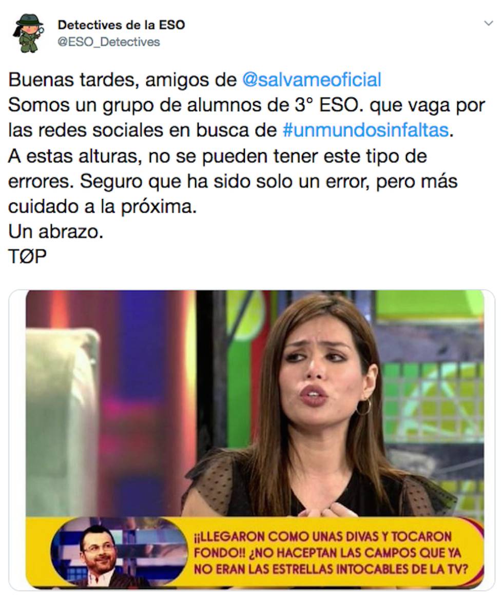 Detectives de la ESO: alumnos de 14 años de Badajoz sonrojando a los famosos por sus faltas de ortografía