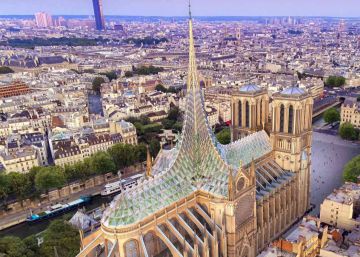 De bosque a piscina: 12 propostas de arquitetos para Notre Dame