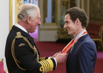 El tenista Andy Murray, investido caballero con el título de sir