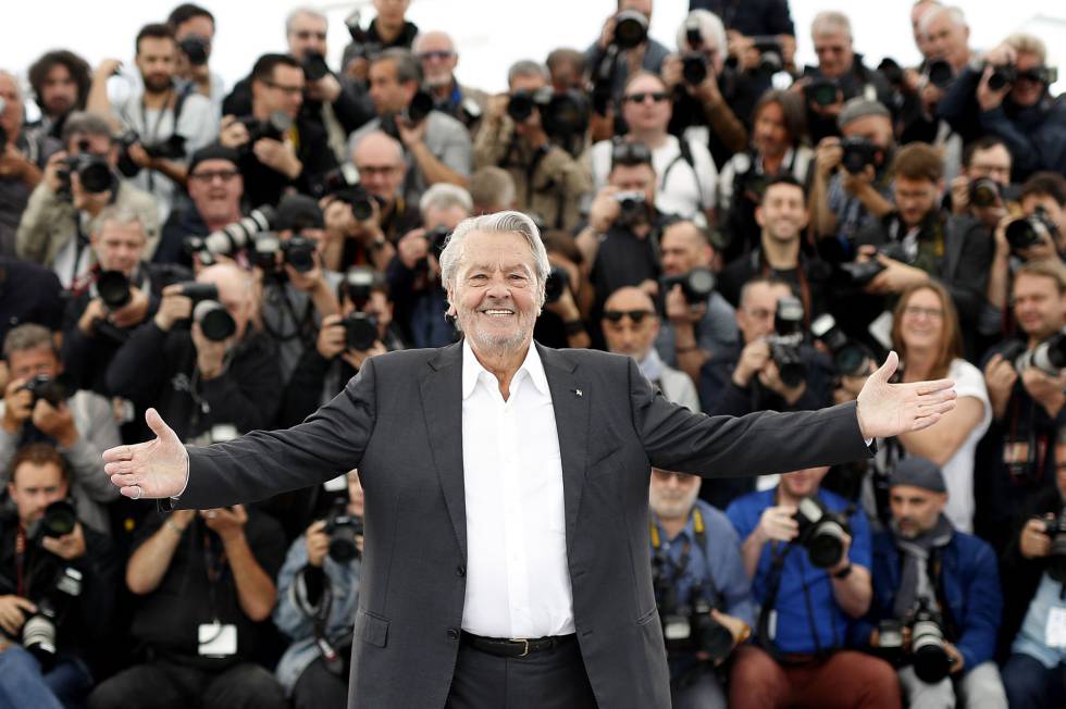 Alain Delon, este sábado en Cannes.