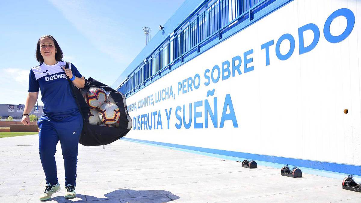 Jara Cuenca, en el CD Leganés.