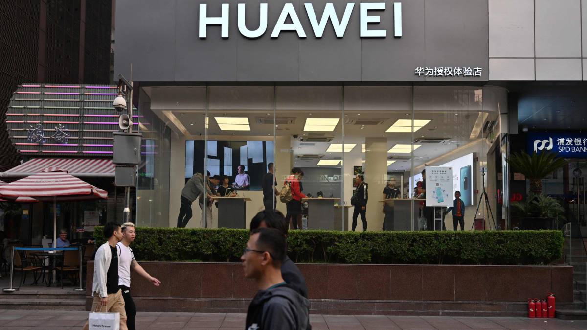Una tienda de Huawei, en Shanghái, el 10 de mayo.