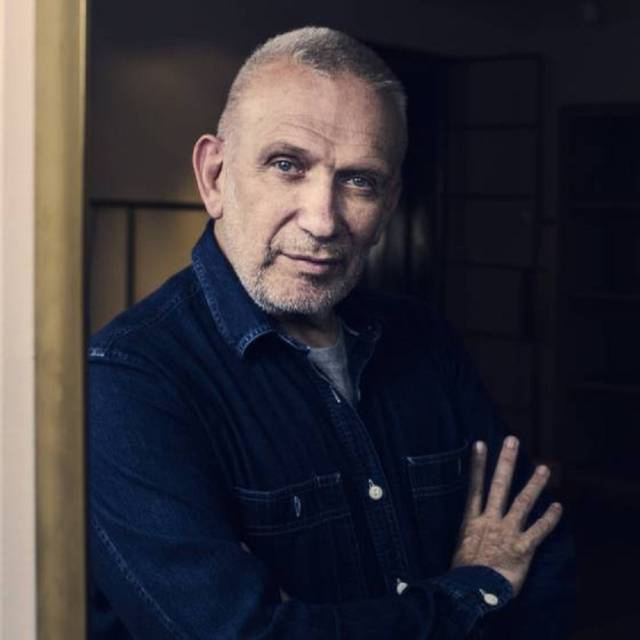 Jean Paul Gaultier, en las oficinas madrileñas del grupo Puig, el 23 de mayo.