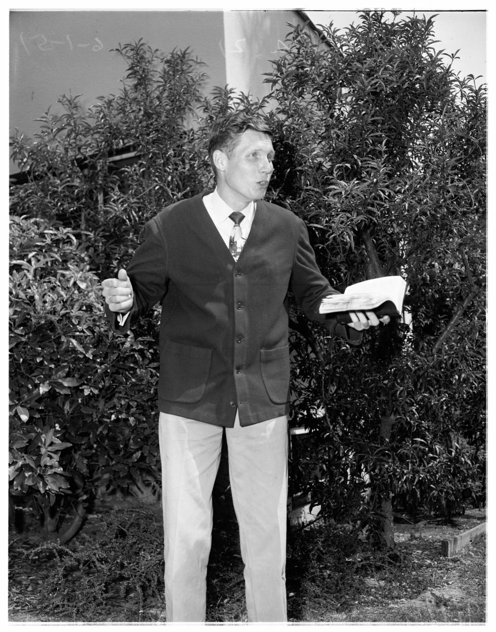 Fred Phelps en 1951, cuatro años antes de crear la Iglesia Bautista de Westboro.