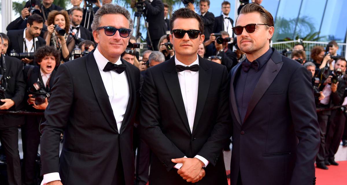 Alejandro Agag, Orlando Bloom y Leonardo DiCaprio, en el Festival de Cannes, el jueves.