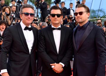 Alejandro Agag se pasea por la alfombra roja de Cannes con Leonardo DiCaprio y Orlando Bloom