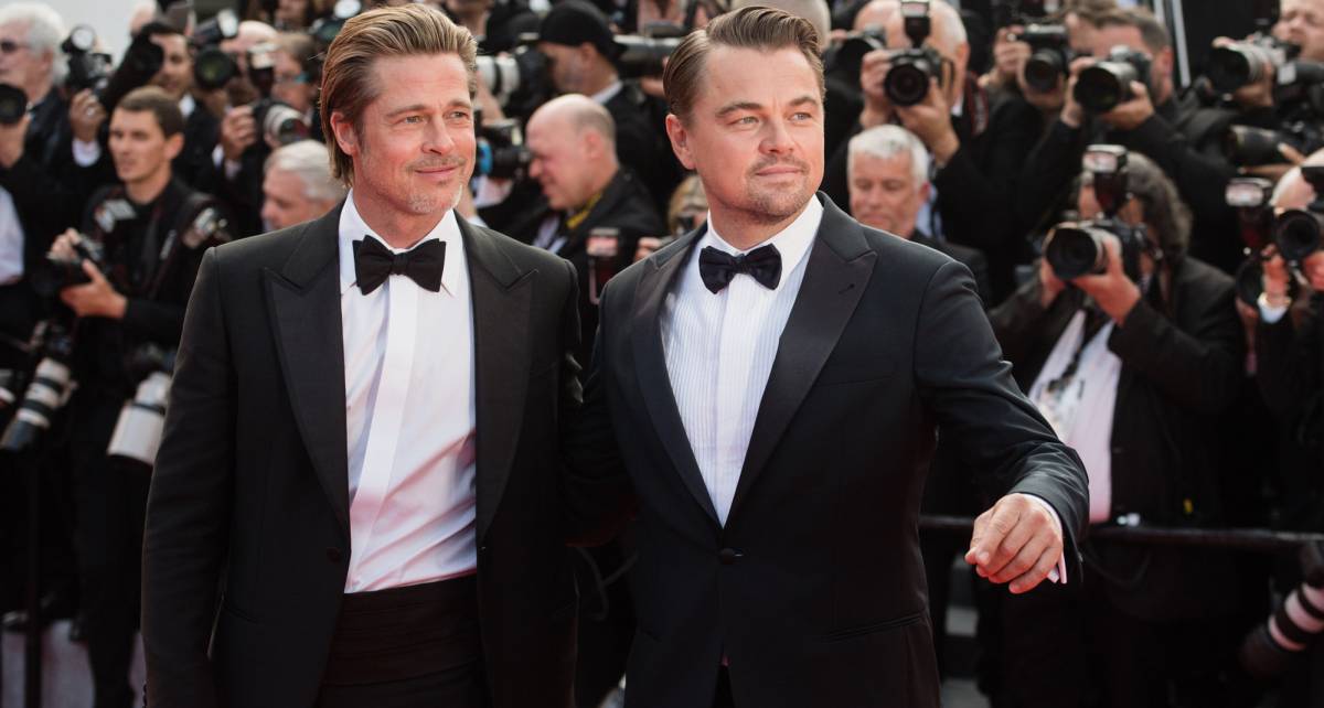 Brad Pitt y Leonardo DiCaprio, en el Festival de Cannes, el martes.