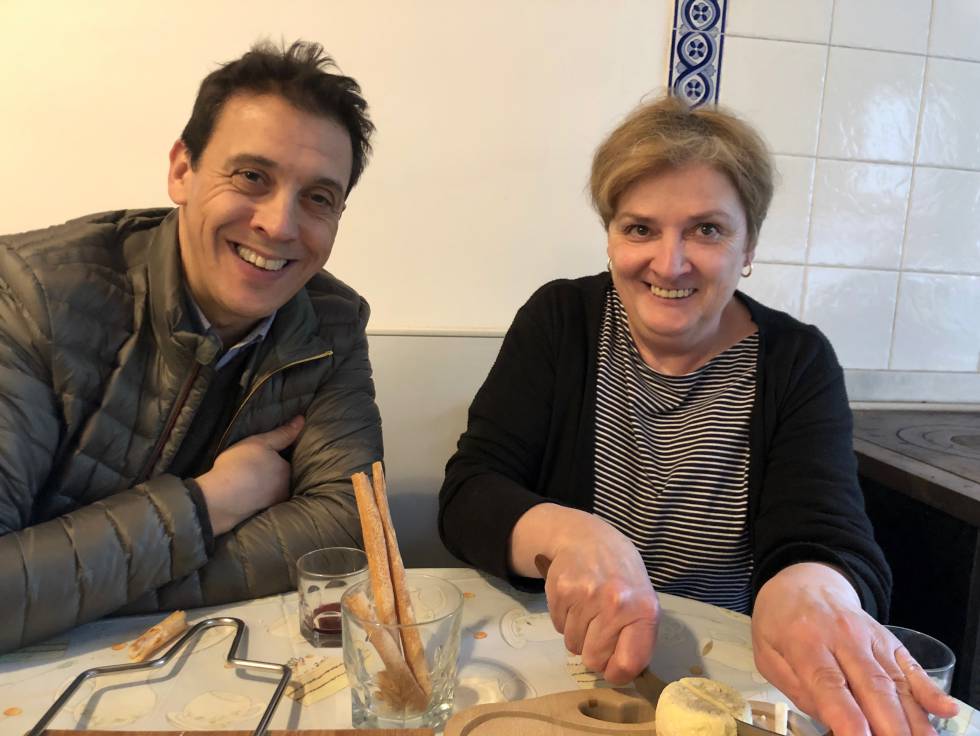 El cocinero Francis Paniego y María Moneo Capel