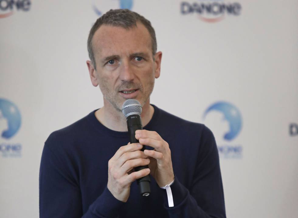 Rueda de prensa de Emmanuel Faber, consejero delegado de Danone.