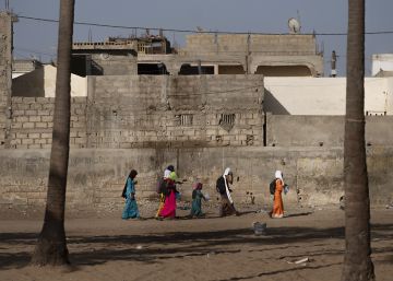 De paseo por el barrio de Ndioloffène