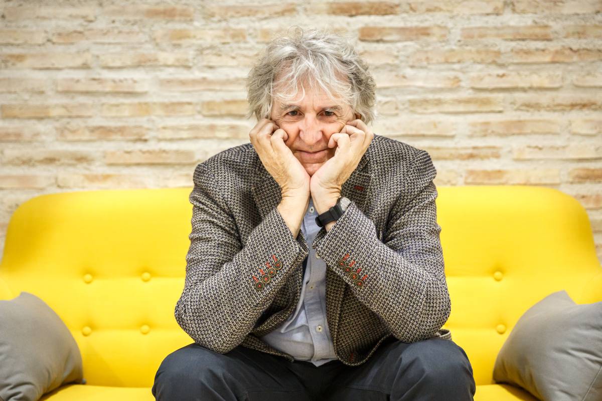 Juan Luis Arsuaga en la sede de la Fundación Gadea Ciencia en Madrid.
