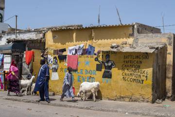 La casa natal de Battling Siki en el barrio de Guet Ndar.