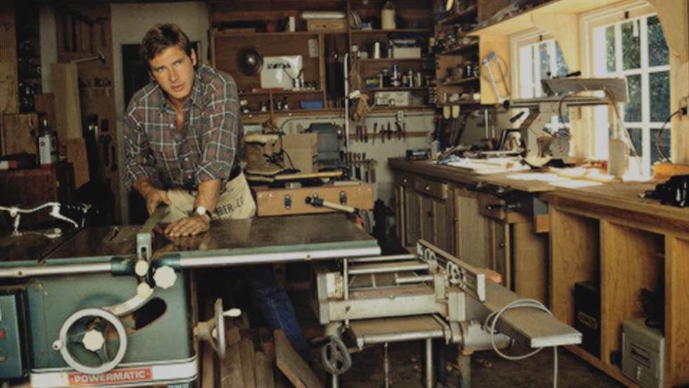 En su etapa de carpintero, Harrison Ford participó en la construcción de la oficina de Francis Ford Coppola.