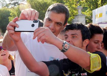 Pedro Sánchez corre contra la violencia de género
