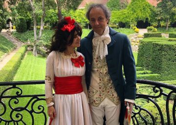 Eugenia Martínez de Irujo y Narcís Rebollo se disfrazan de duquesa de Alba y de Goya