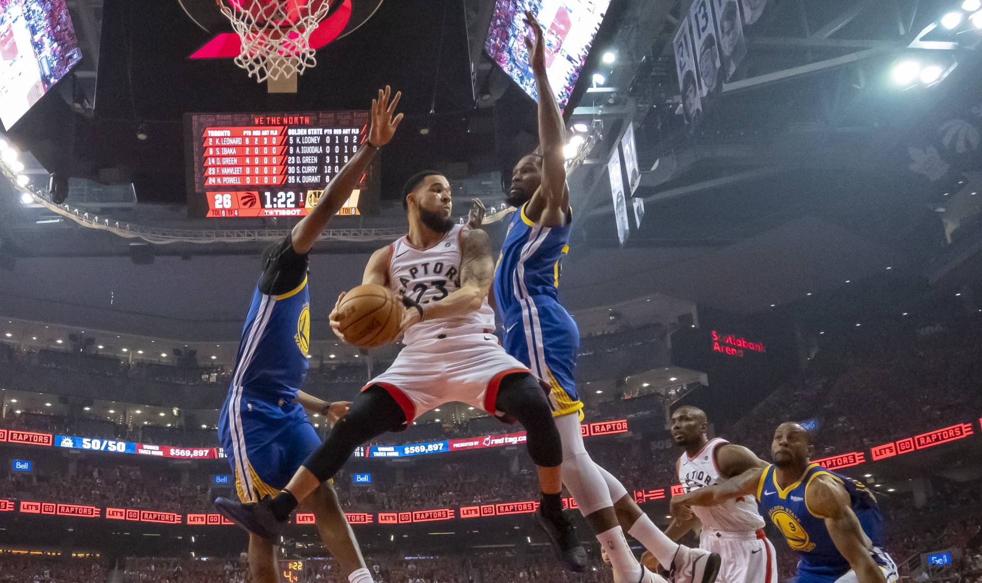 Las mejores imágenes de la victoria de Warriors sobre Raptors