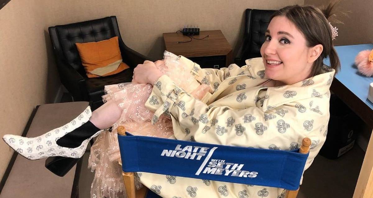 La actriz, directora y guionista Lena Dunham en una foto de Instagram.