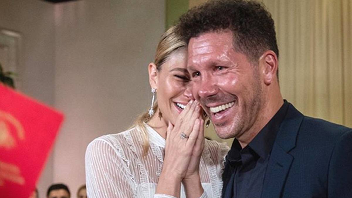 Carla Pereyra y Diego Pablo Simeone.