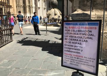La boda de Sergio Ramos y Pilar Rubio blinda el entorno de la catedral de Sevilla