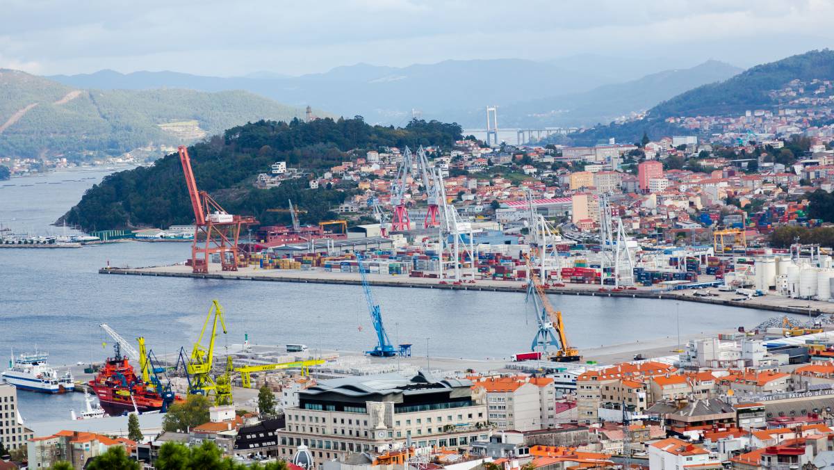 Una panorámica del Puerto de Vigo.