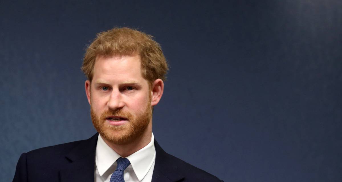 El príncipe Harry pronuncia un discurso sobre África el 17 de junio en Londres.