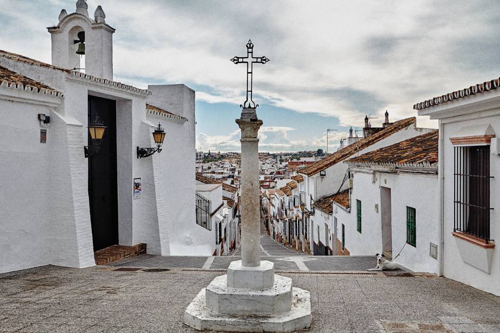 Vista general del pueblo desde la ermita de San Juan Bautista.