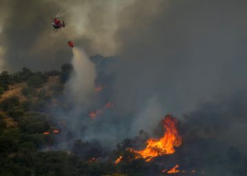 Las imágenes del incendio forestal que afecta a Toledo y Madrid