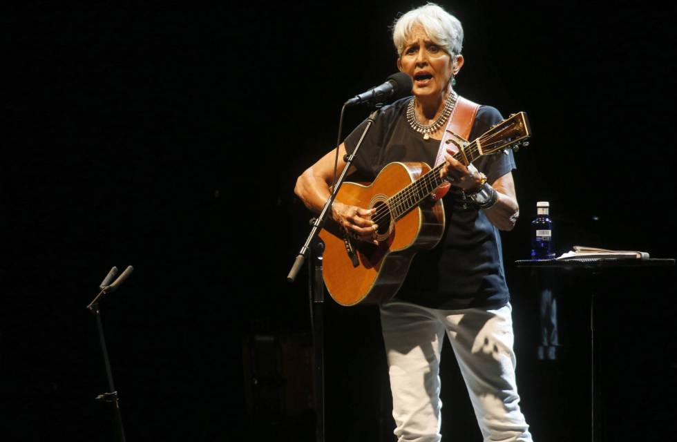 Joan Baez in Pedralbes, Spain in 2016.