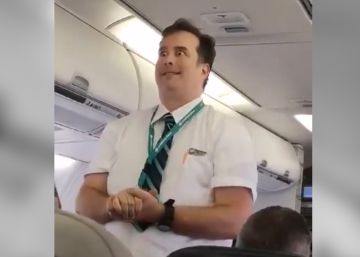 VÍDEO | A maneira divertida de um comissário de bordo dar instruções de segurança