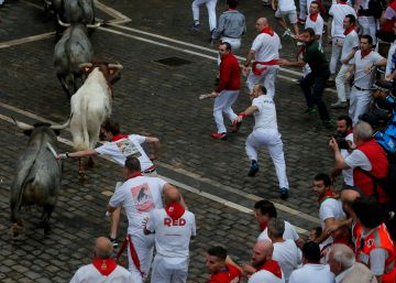 El tercer encierro de San Fermín 2019, en imágenes